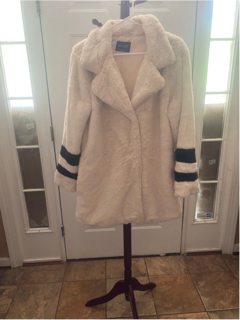 Women's Stoosh Faux Fur Teddy Coat Size L